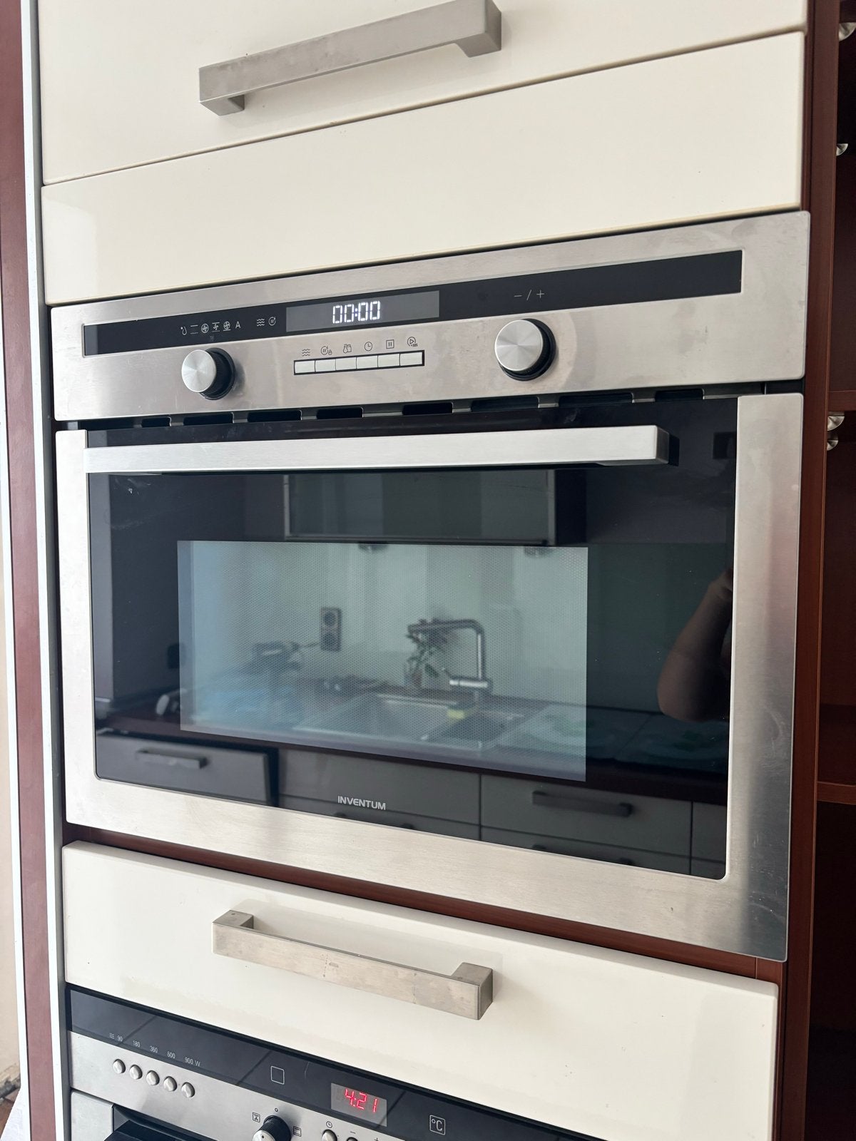 Inventum IMC6244RK Inbouw Combimagnetron, Ophalen, Combimagnetron, Gebruikt, 60 cm of meer
