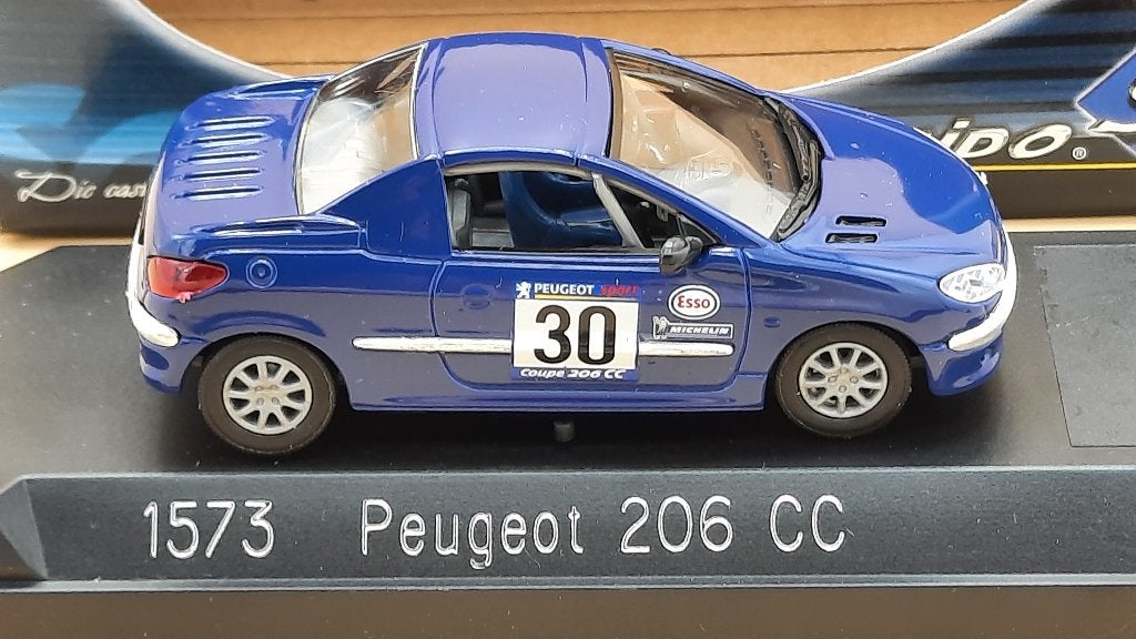 Peugeot 206 CC 1:43 Solido, Ophalen of Verzenden, Zo goed als nieuw, Auto, Solido