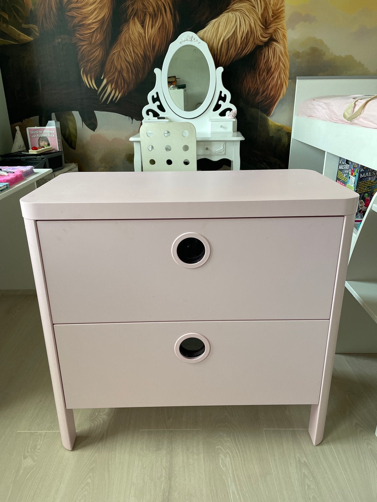 Leuk roze kastje van IKEA, Gebruikt, Minder dan 50 cm, Ophalen, Minder dan 90 cm