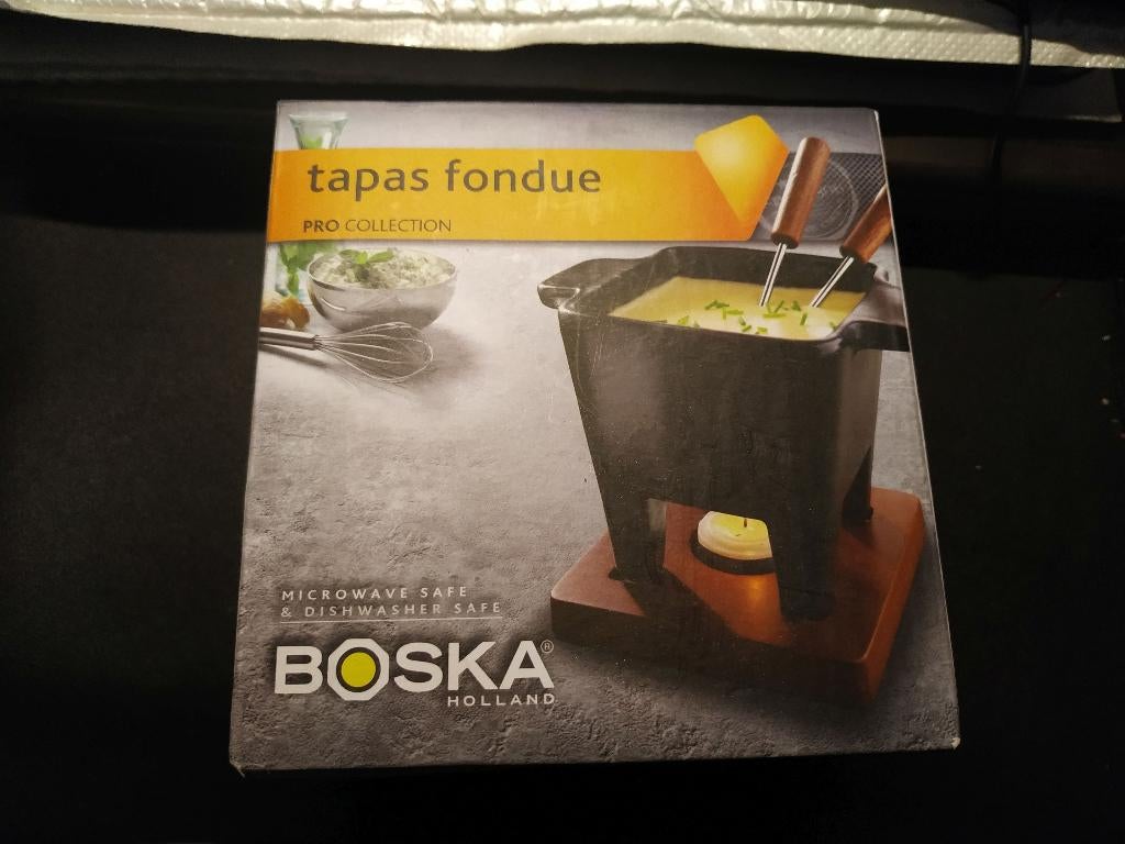 Boska Tapas Fondueset Nero, Ophalen of Verzenden, Nieuw, Keramisch, Fondueset