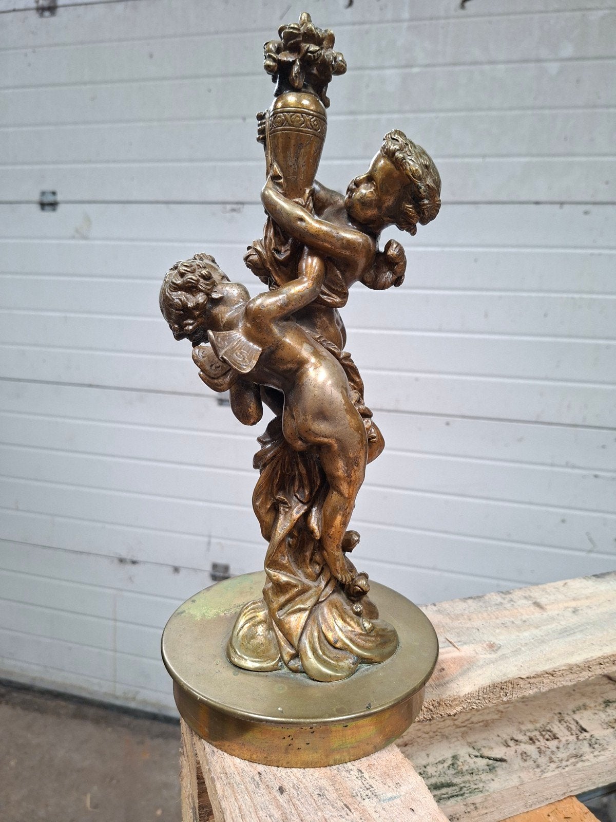 Oud bronzen beeld, Antiek en Kunst, Ophalen of Verzenden