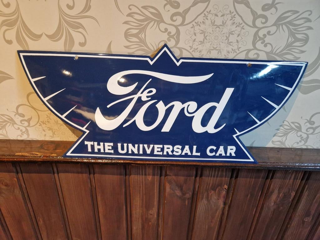 Ford emaille bord, Ophalen of Verzenden, Zo goed als nieuw, Reclamebord