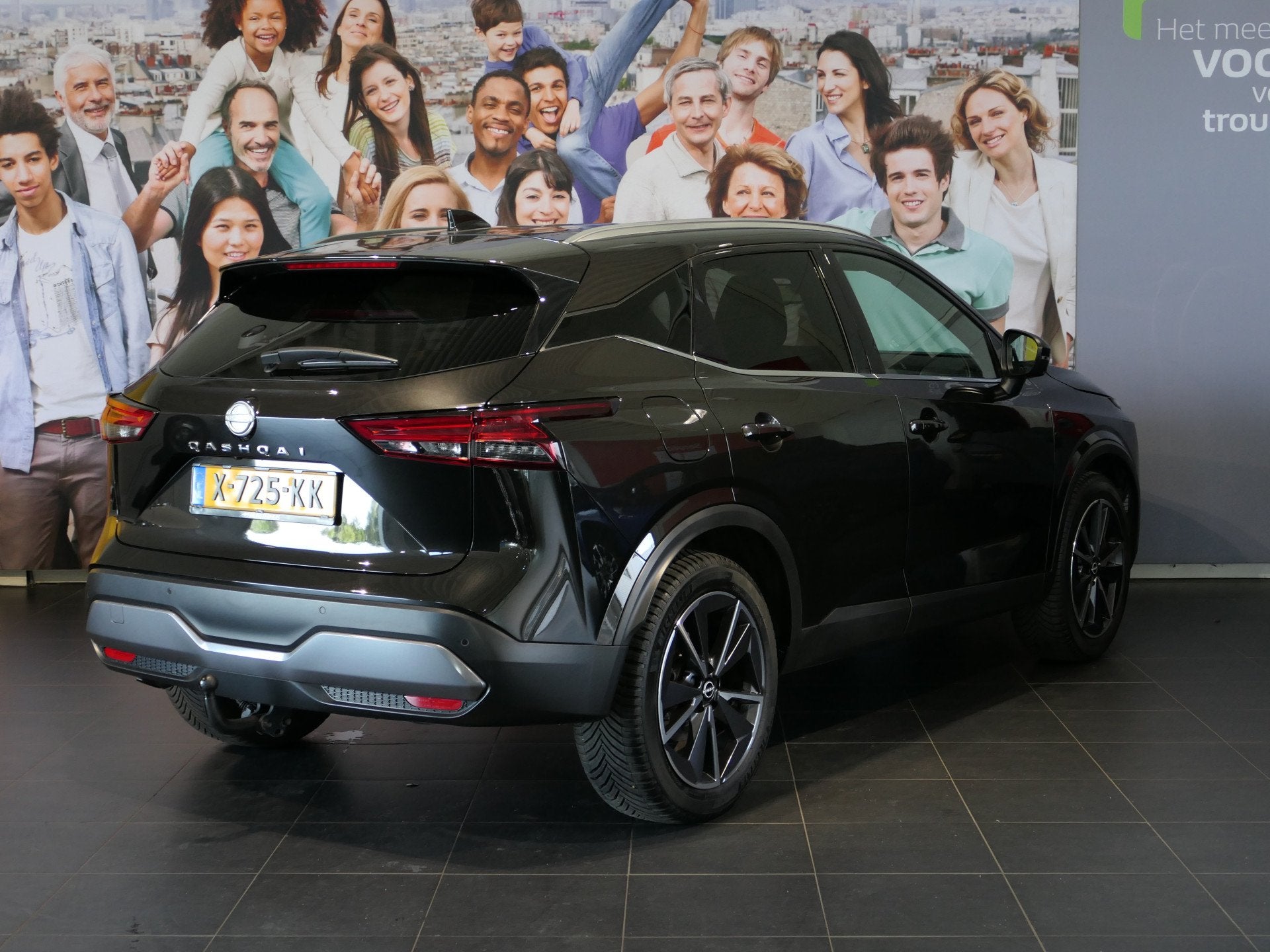 Nissan QASHQAI 1.3 MHEV Xtronic Tekna *1.800KG Trekgewicht!*, Auto's, Nissan, Automatische klimaatregeling, Leder en Stof, Zwart