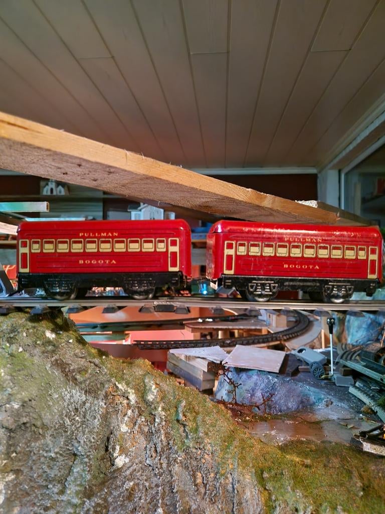 Marx Spoor 0 Pullman wagons “Bogotà” – set van 2, Ophalen of Verzenden