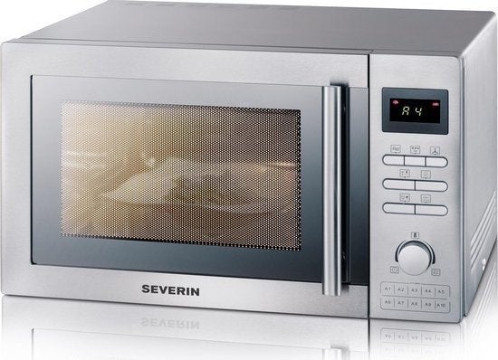 Severin MW 7848 Combi Magnetron - Zilver, Ophalen, Combimagnetron, Gebruikt, Grill