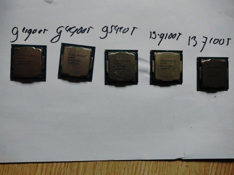 i3-9100T + I3-7100T + G5420T + 2X G4900T LGA 1151, Ophalen of Verzenden, Gebruikt, LGA 1151, 3 tot 4 Ghz