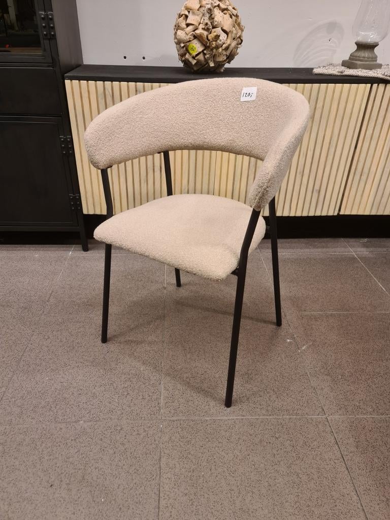 Nieuwe eetkamerstoel eleonora Luca taupe copenhagen €120, Ophalen, Industrieel landelijk barok brocante koloniaal boheems vintage