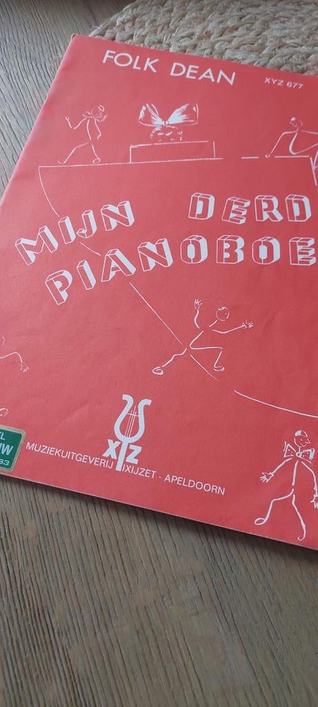 FOLK DEAN MIJN DERDE PIANO LES BOEK ,, Gebruikt, Overige genres, Les of Cursus, Ophalen of Verzenden