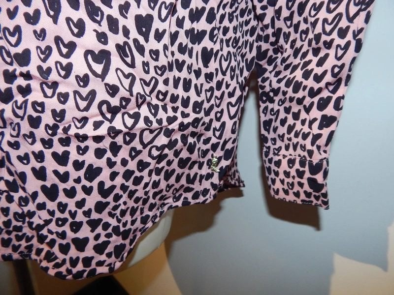 Fabienne Chapot blouse roze in hartjes print 40, Kleding | Dames, Blouses en Tunieken, Maat 38/40 (M), Verzenden, Zo goed als nieuw
