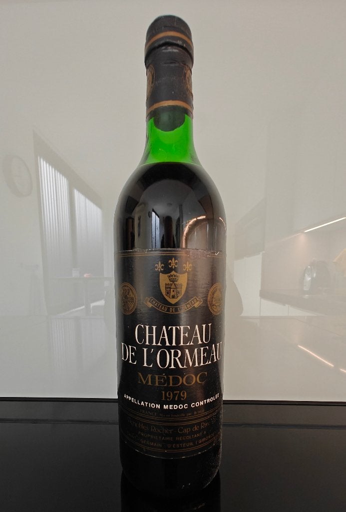 Château de l'Ormeau - Bordeaux Médoc 1979, Verzamelen, Frankrijk, Nieuw, Ophalen of Verzenden, Rode wijn
