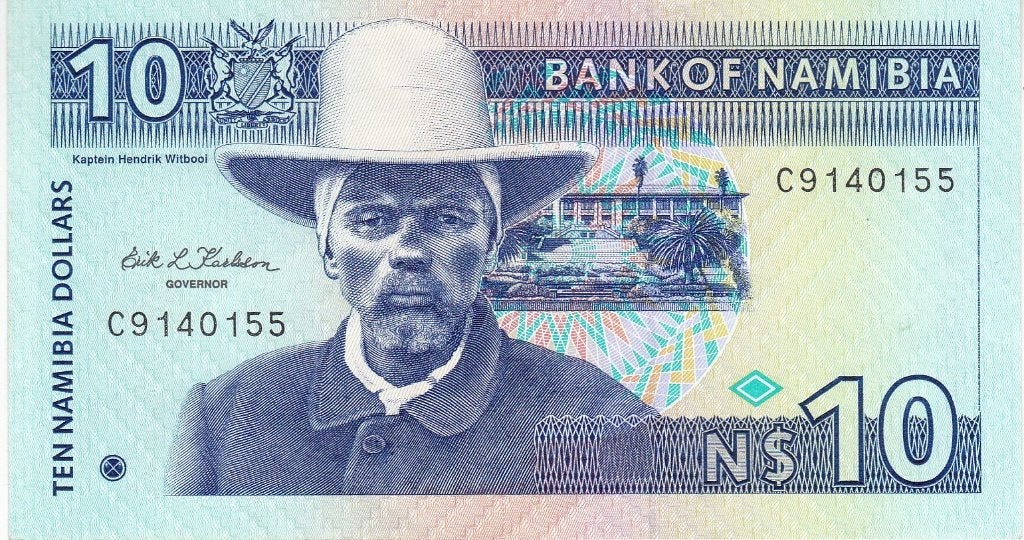 BANK OF NAMIBIA SPRING BOK MOOI BILJET TEN DOLLARS, Postzegels en Munten, Bankbiljetten | Nederland, Ophalen of Verzenden, Euro's