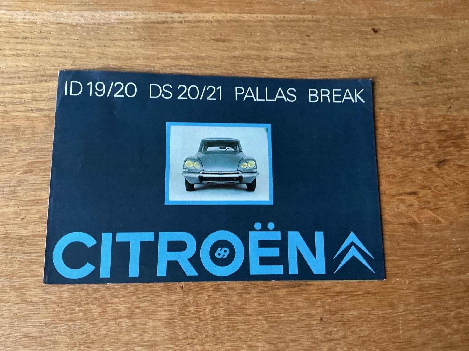 Citroën ID/DS 19/20/21 Pallas Break brochure (1969), Ophalen of Verzenden, Zo goed als nieuw, Citroën