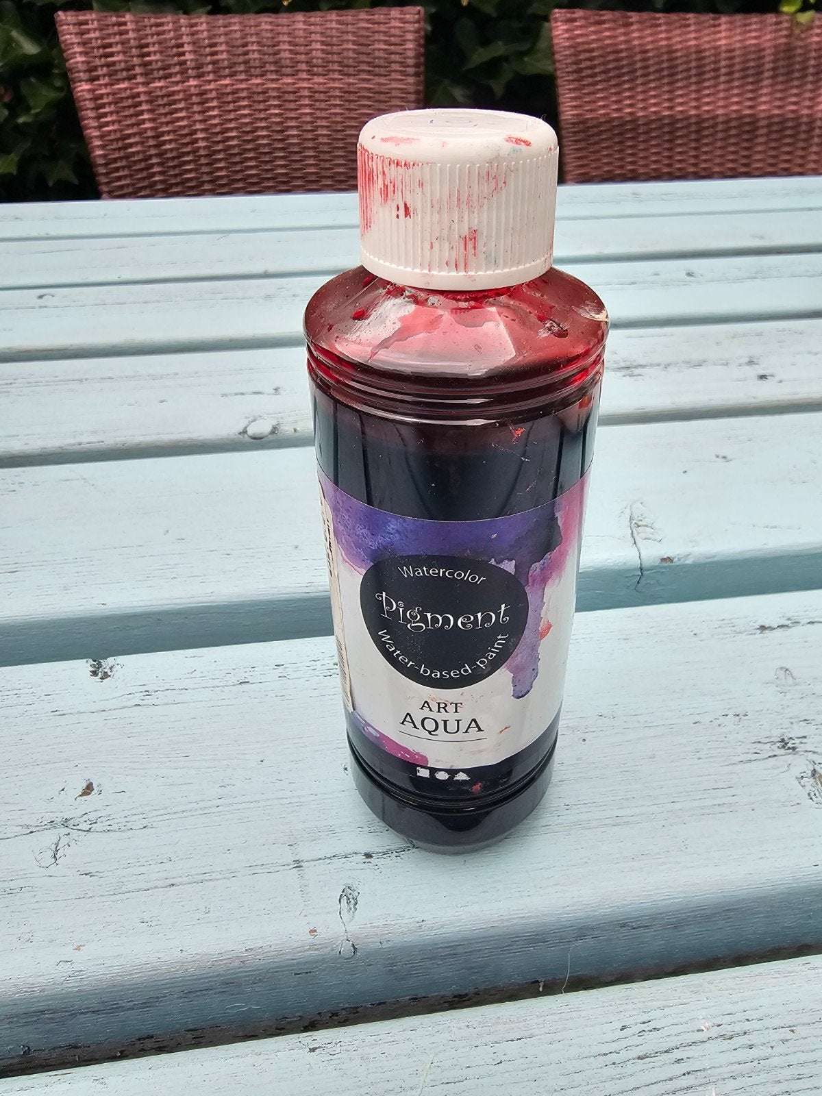 Waterverf Pigment ART AQUA Rood 250 ml, Hobby en Vrije tijd, Schilderen, Ophalen of Verzenden, Zo goed als nieuw, Waterverf