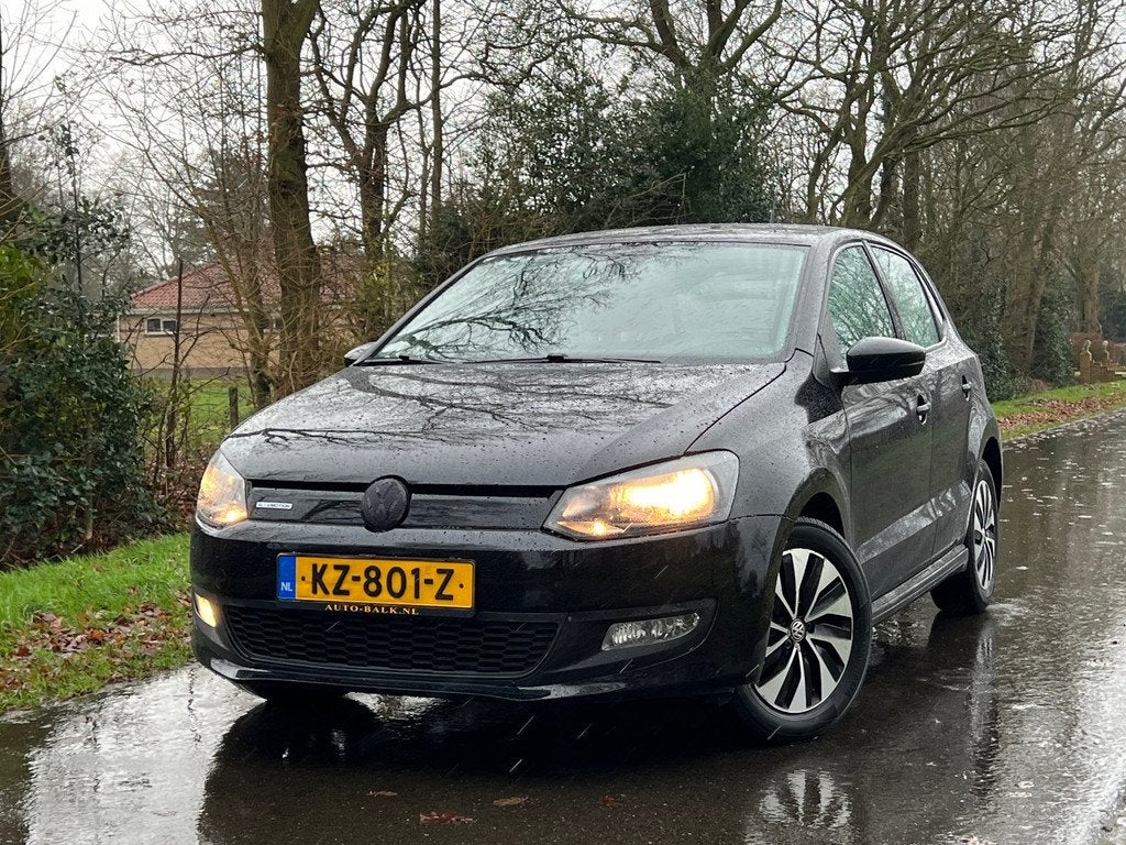 Volkswagen Polo 1.0 BlueMotion | Cruise + Navi + Airco Nu, Auto's, Volkswagen, Voorwielaandrijving, Stof, 95 pk, Zwart