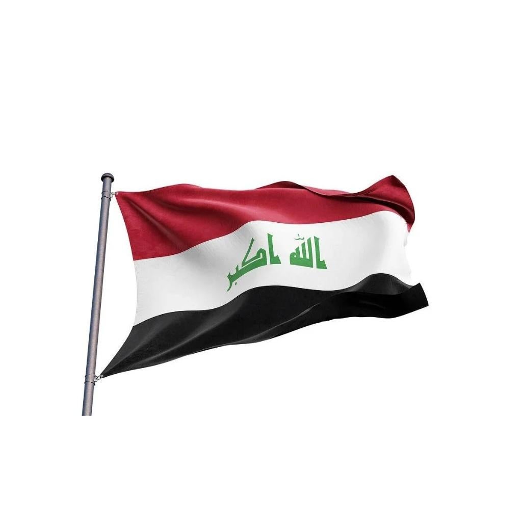 Grote vlag Irak (150x90cm), Ophalen of Verzenden, Nieuw