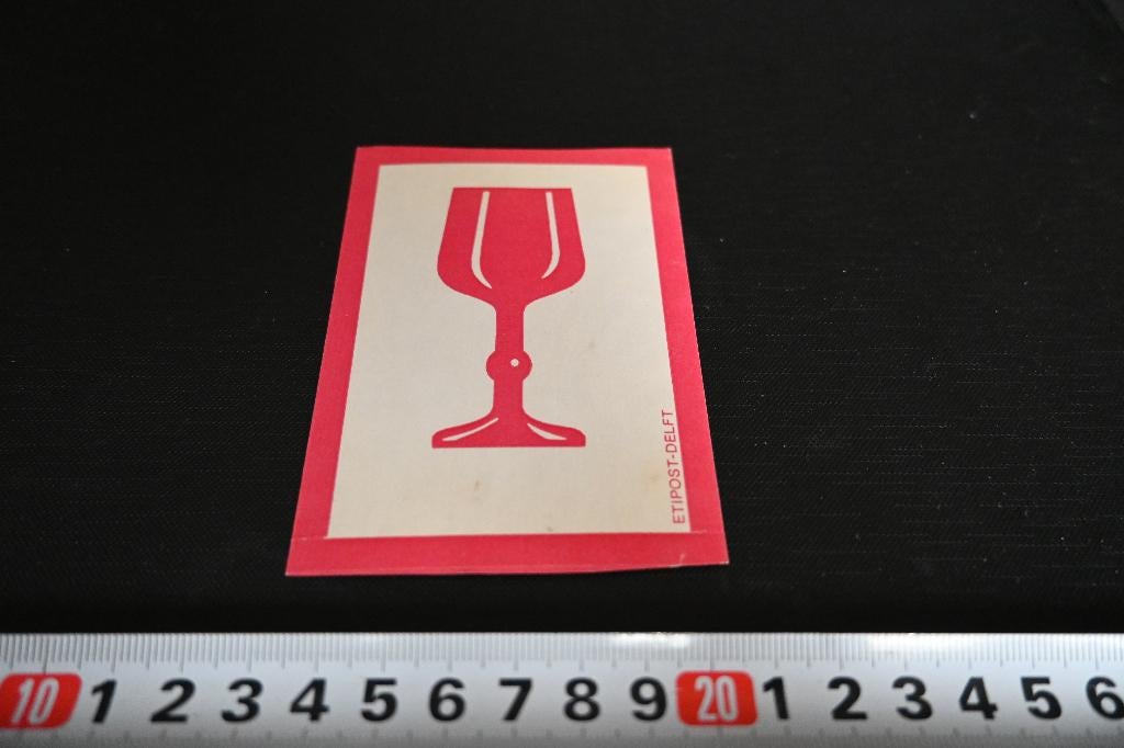 sticker Glaswerk Breekbaar, Ophalen, Zo goed als nieuw