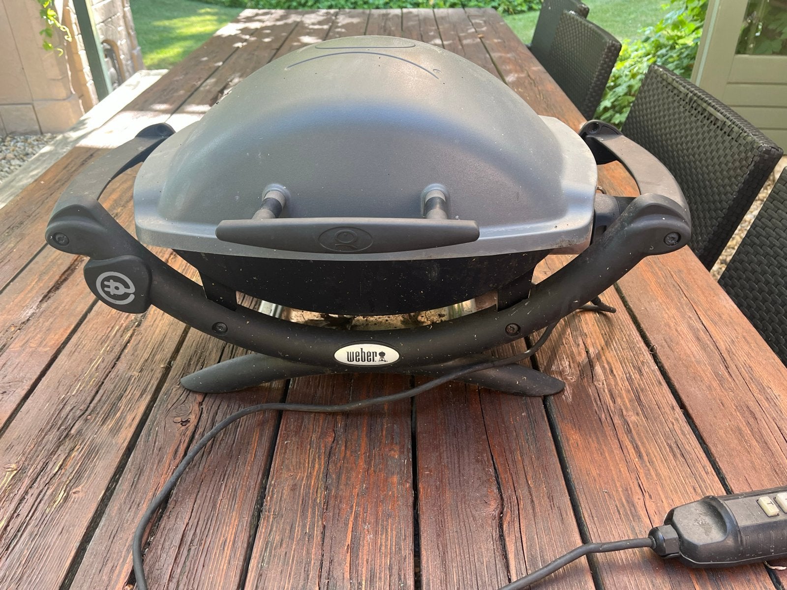 Weber Q1400 elektrische BBQ defect, Ophalen, Gebruikt