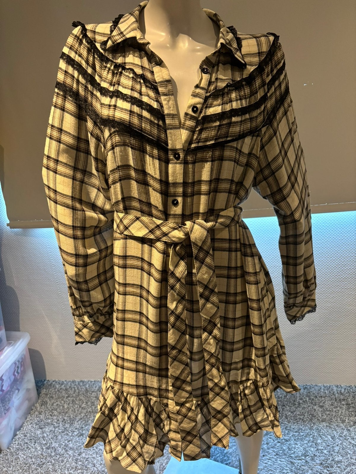Twinset jurkje met riem maat m, Maat 38/40 (M), Zwart, Ophalen of Verzenden, Zo goed als nieuw