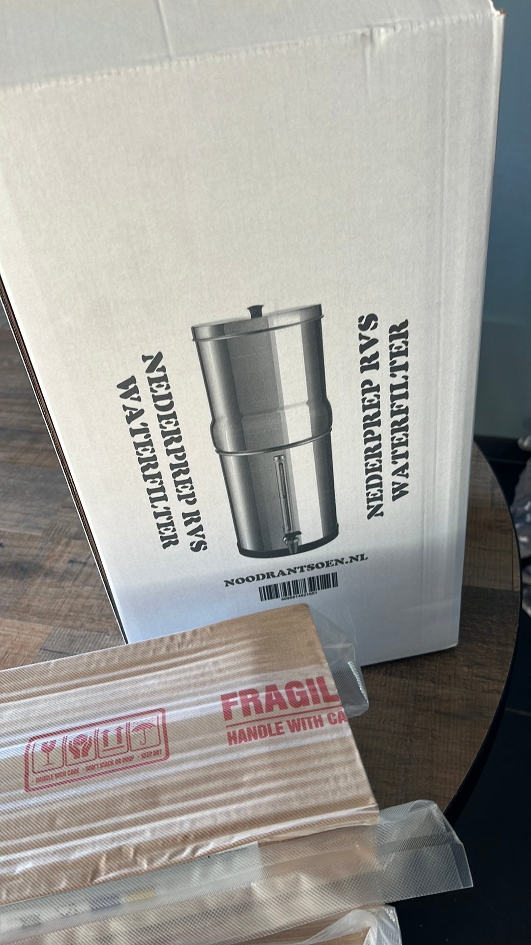 Waterfilter RVS noodrantsoen, 2 liter of meer, Ophalen of Verzenden, Nieuw, Rvs