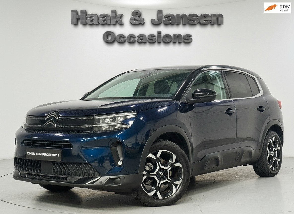 Citroen C5 Aircross 1.2 HYBRID 136PK 360 Camera Carplay, Auto's, Citroën, Automaat, 136 pk, Gebruikt, Zwart