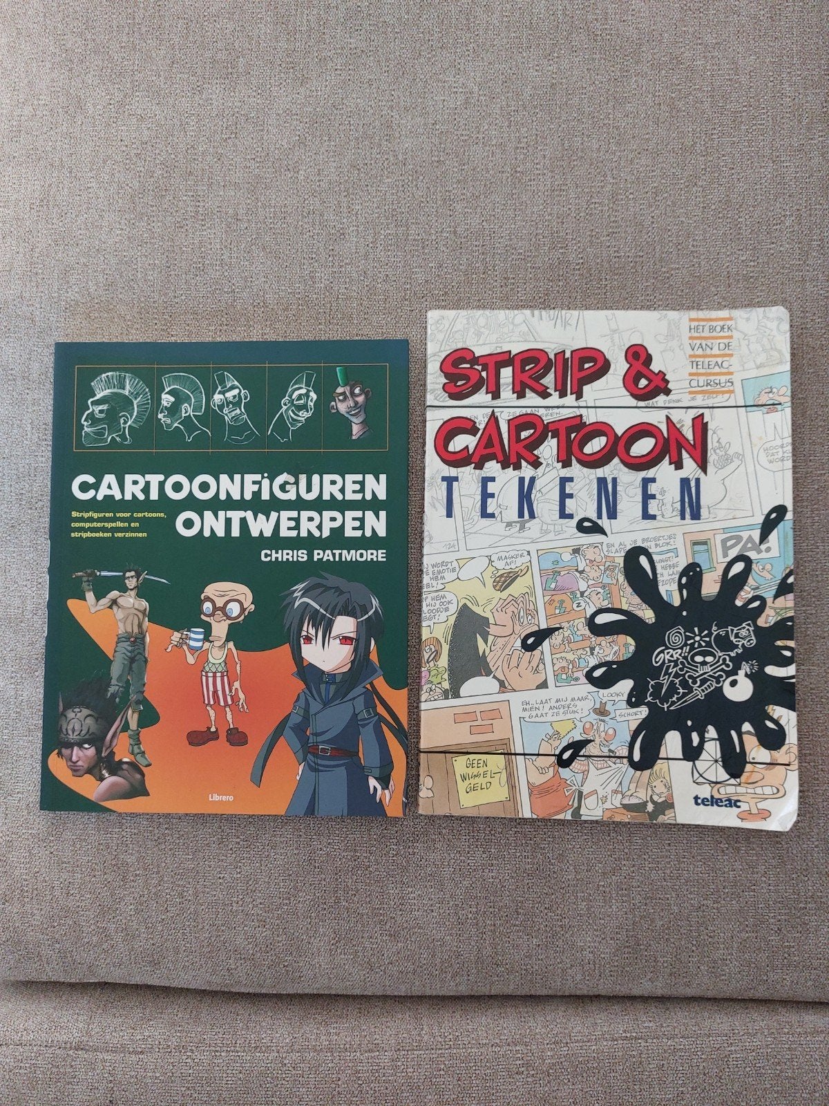 Cartoonfiguren ontwerpen (Chris Patmore) + Teleac cursus, Boeken, Meerdere stripboeken, Ophalen of Verzenden, Gelezen, Chris Patmore