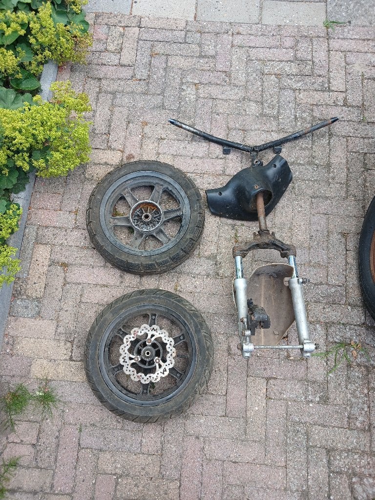 Yamaha jog voorvork stuur wielen velgen, Ophalen of Verzenden, Gebruikt, Overige typen, Yamaha