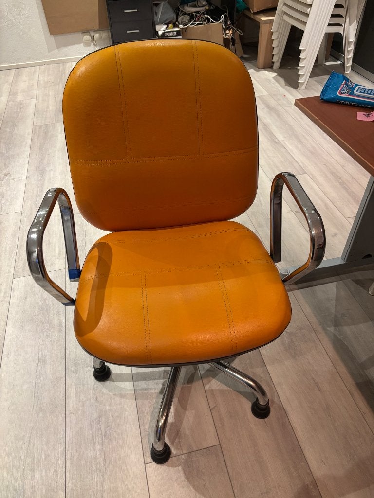 Bureaustoel, Huis en Inrichting, Ophalen, Zo goed als nieuw, Oranje, Bureaustoel