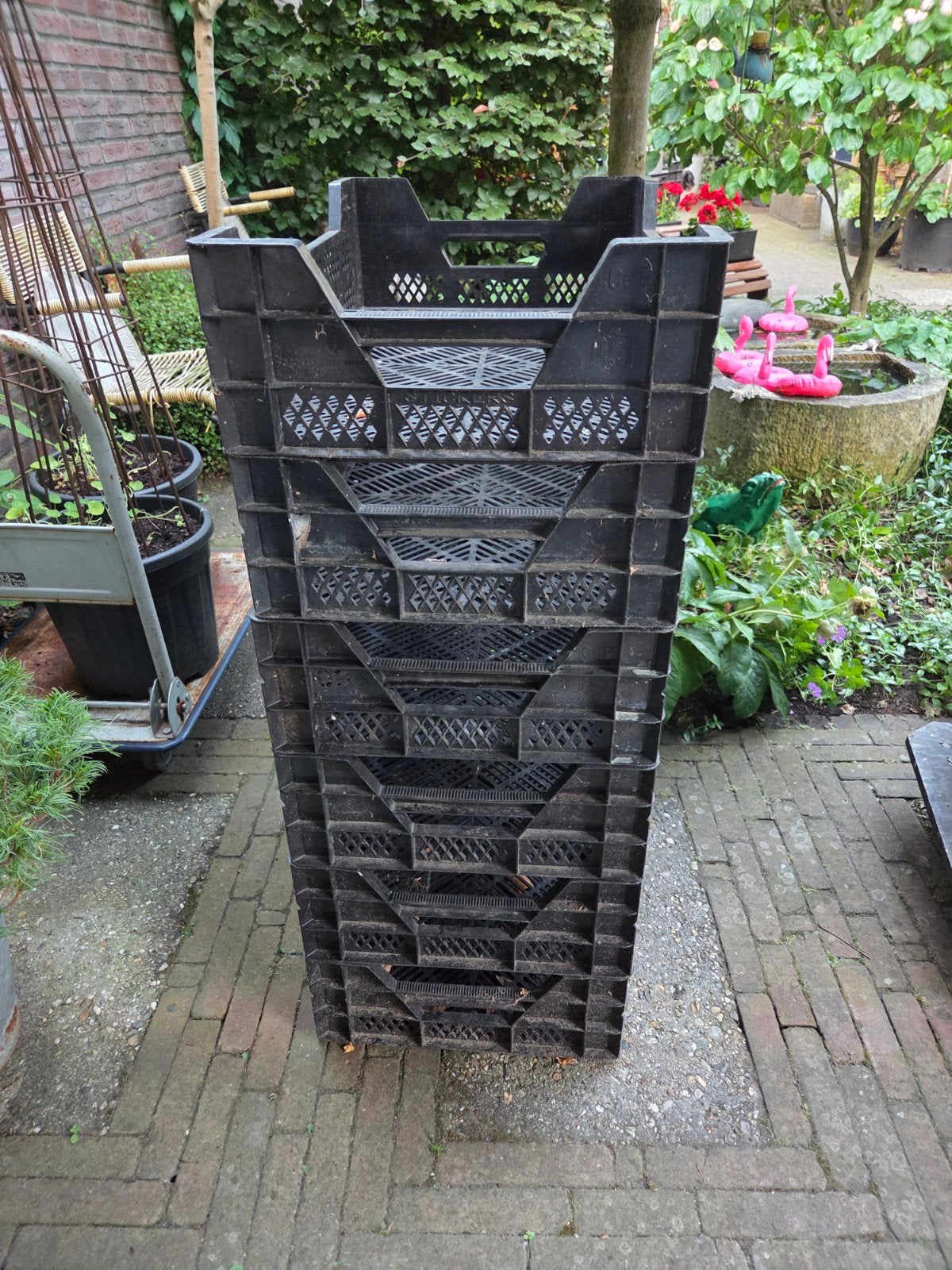 Plastic kratten., Ophalen, Krat, Minder dan 35 cm