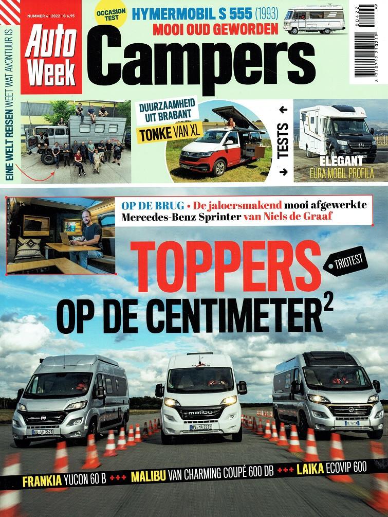 Autoweek Campers 2022 nr. 4 (o.a. Frankia Yukon 60 B), Verzenden, Gelezen, Algemeen