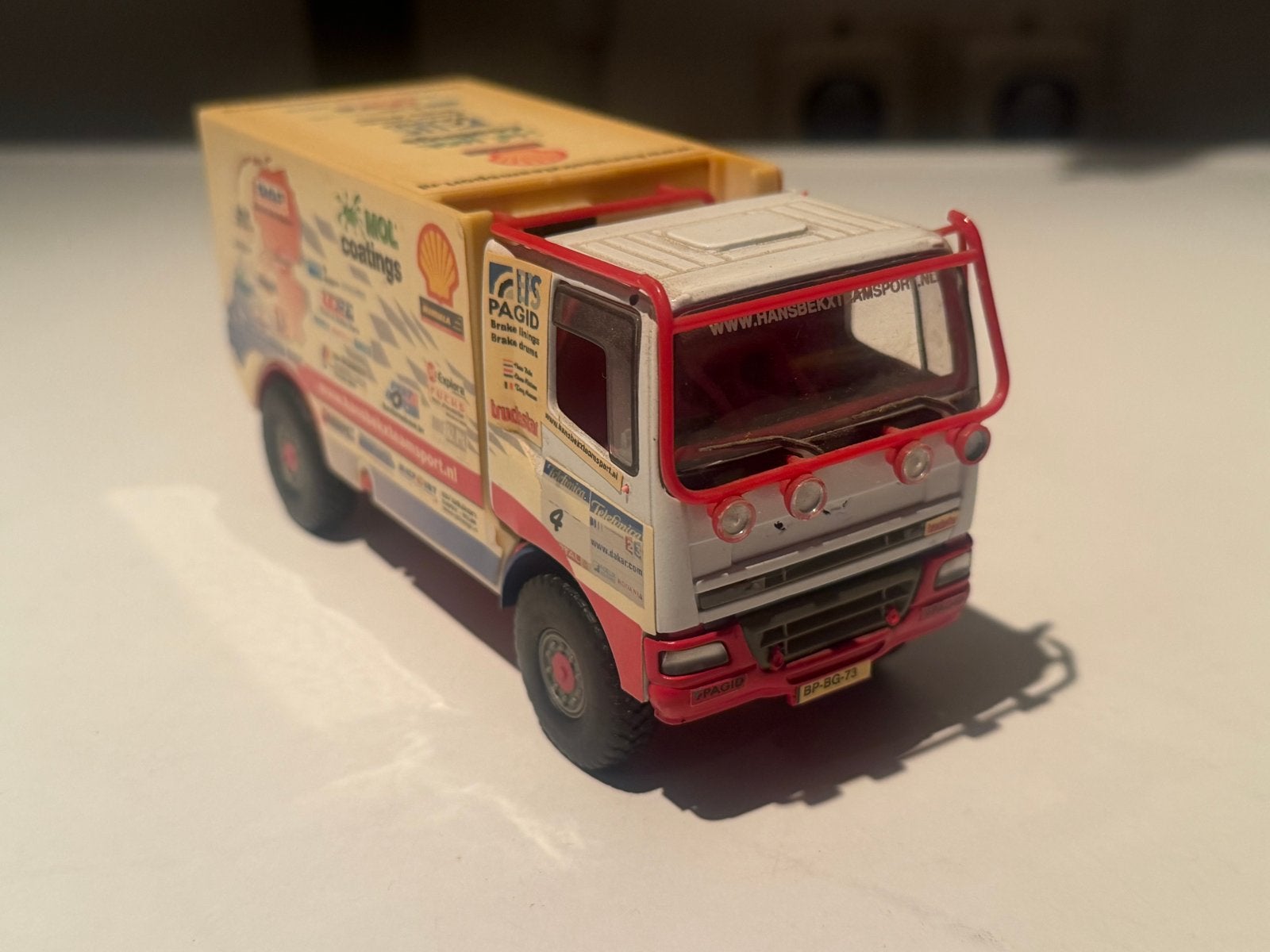 DAF Rally Truck Model - Hans Bekx Team Sport, Overige merken, 1:32 tot 1:50, Ophalen of Verzenden, Zo goed als nieuw