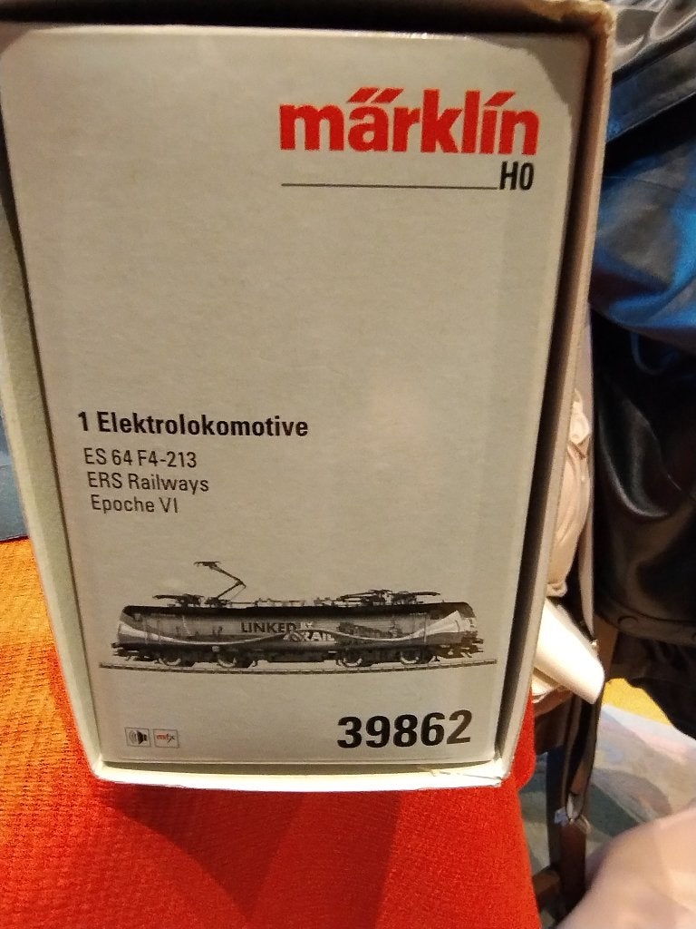 Märklin 39862 – ES 64 F4 "Linked by Rail" ERS – mfx+ Sound, Wisselstroom, Locomotief, Nieuw, Ophalen of Verzenden