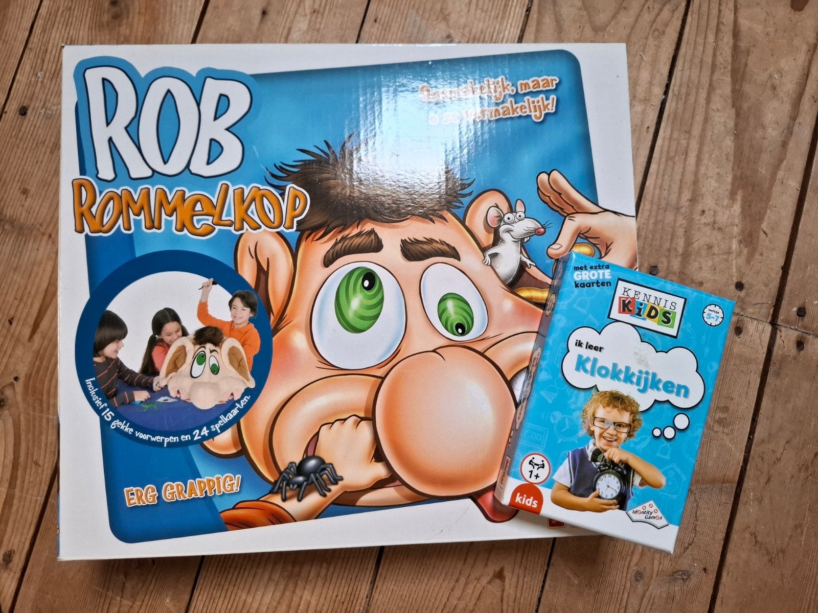 Rob Rommelkop & Kennis Kids Ik leer klokkijken, Een of twee spelers, Ophalen, Gebruikt, Goliath, Identity Games
