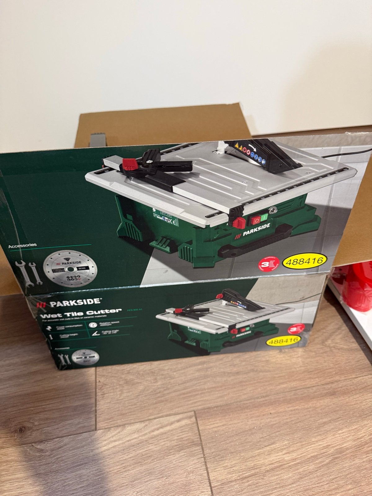 Parkside Wet Tegelsnijder PTS 180 A1 - Zo goed als nieuw, Doe-het-zelf en Verbouw, Overige typen, 600 tot 1200 watt, Ophalen of Verzenden