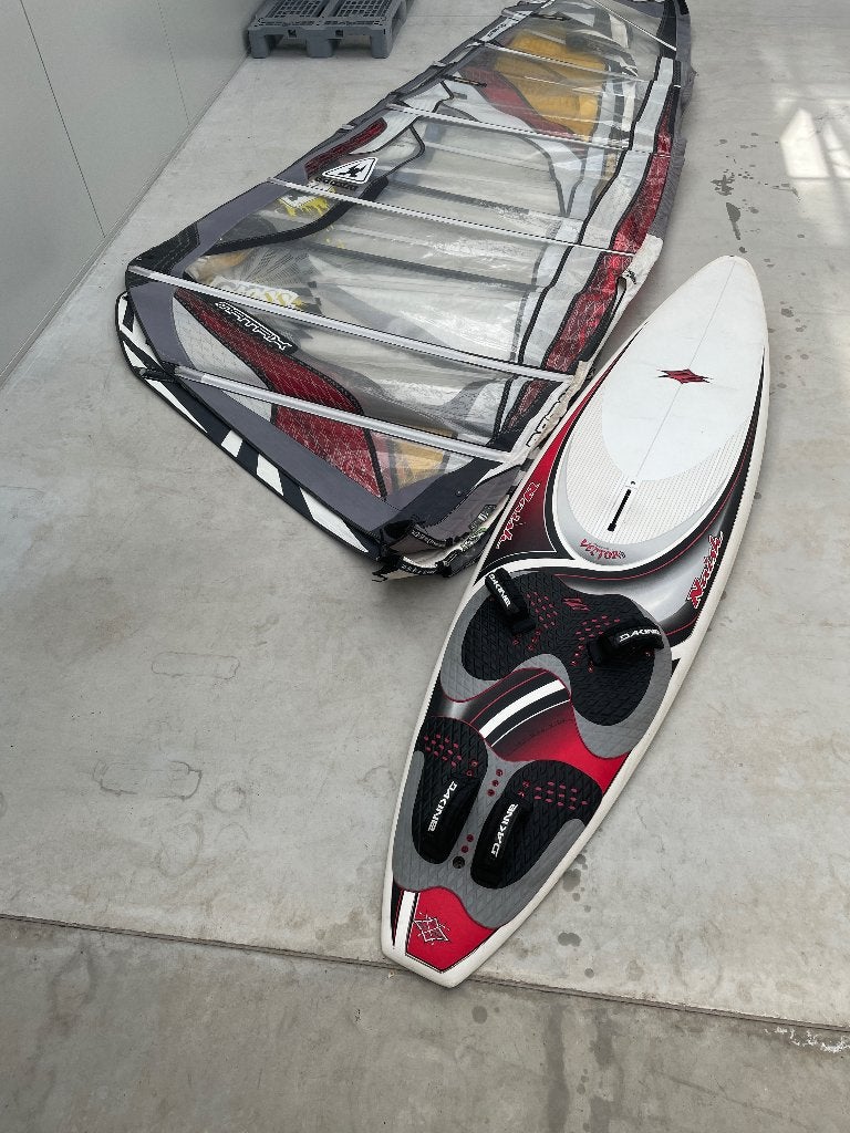 Windsurfset compleet, Watersport en Boten, Windsurfen, Ophalen, 250 tot 300 cm, Gebruikt, Complete set