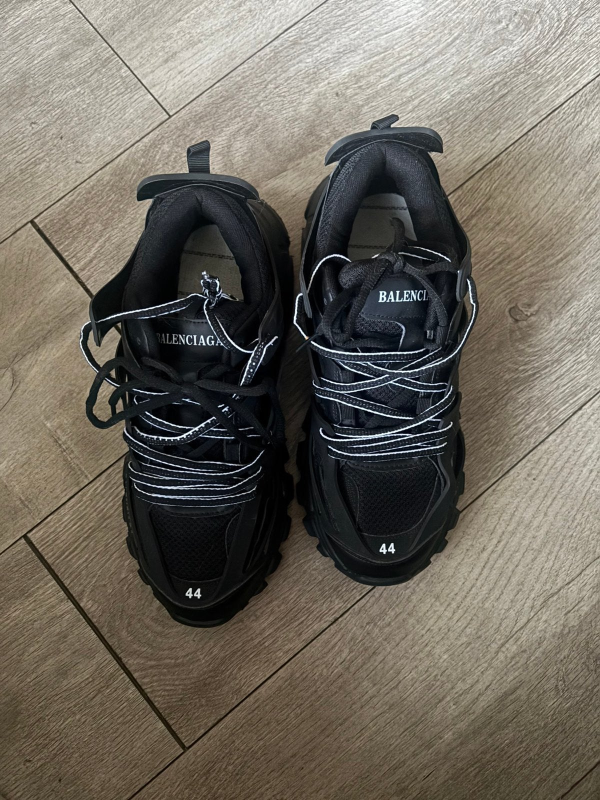 Balenciaga tracks schoenen maat 44, Ophalen of Verzenden, Zo goed als nieuw, Sportschoenen, Zwart