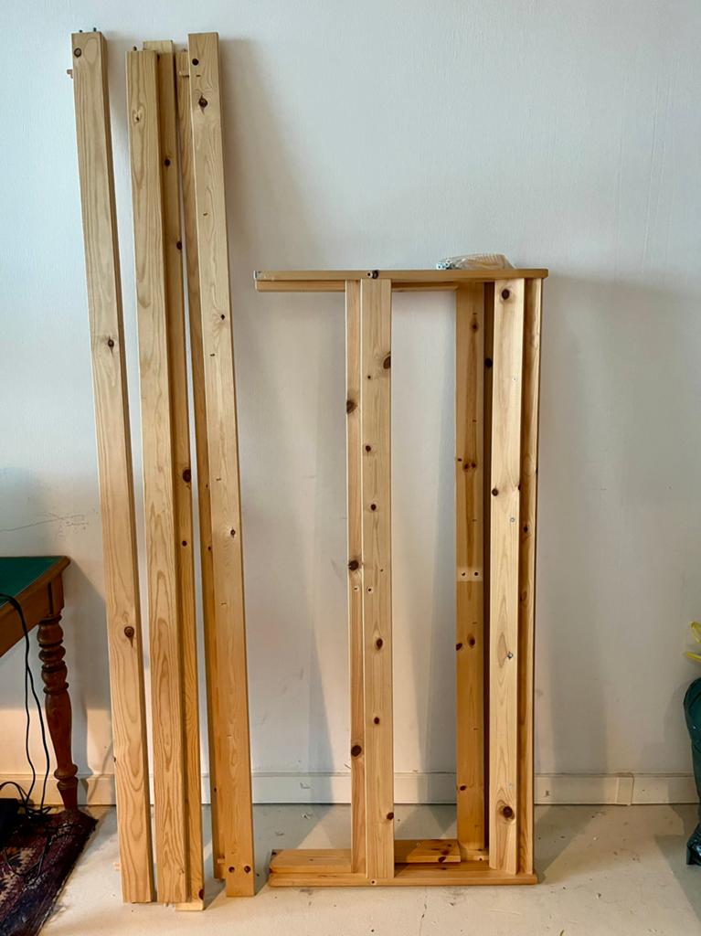 Houten IKEA Neiden bed 140x200cm, Huis en Inrichting, Ophalen, Beige, Tweepersoons, 140 cm