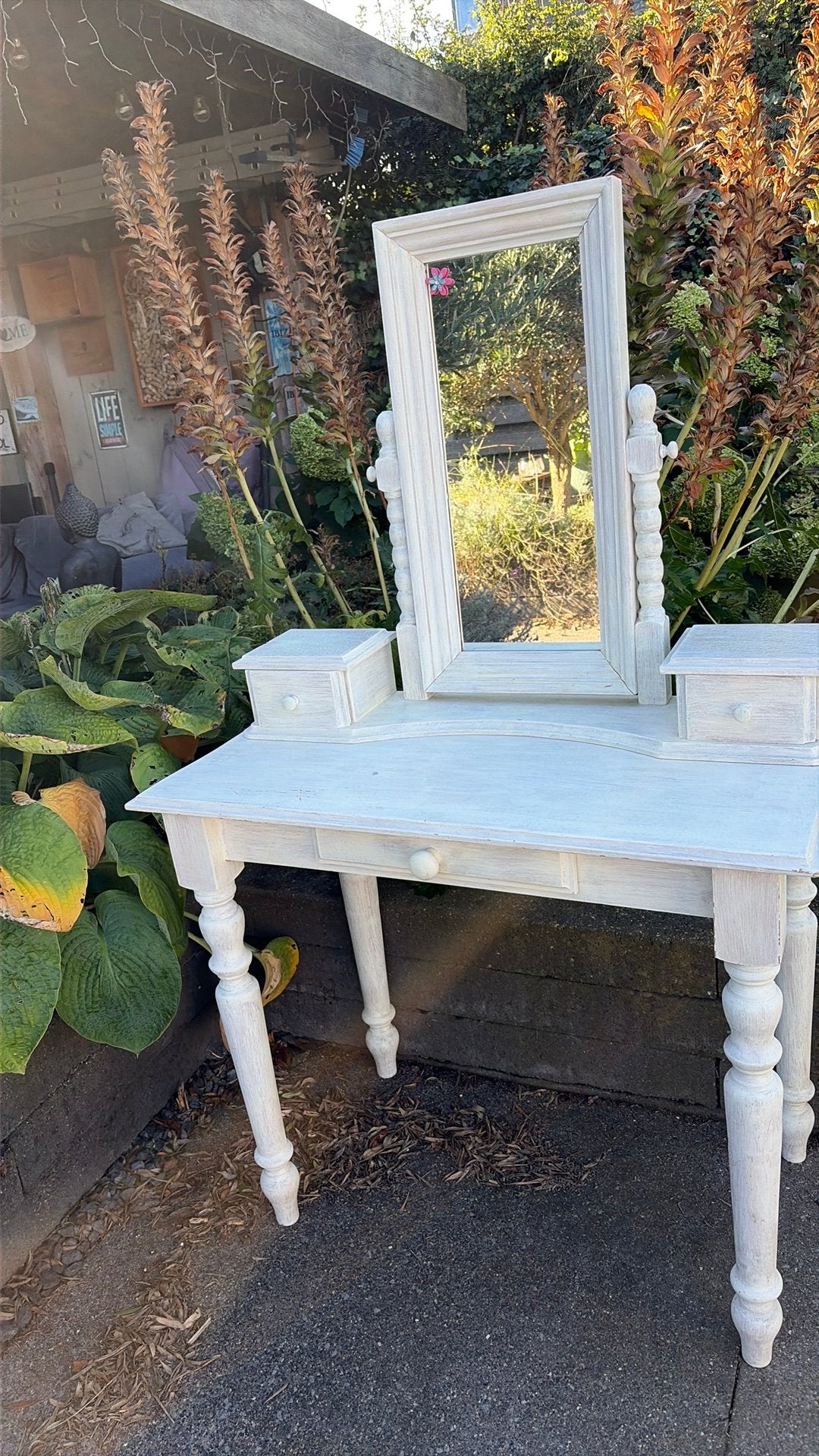 Kaptafel met spiegel, Huis en Inrichting, Ophalen, Gebruikt, 50 tot 100 cm, Minder dan 100 cm