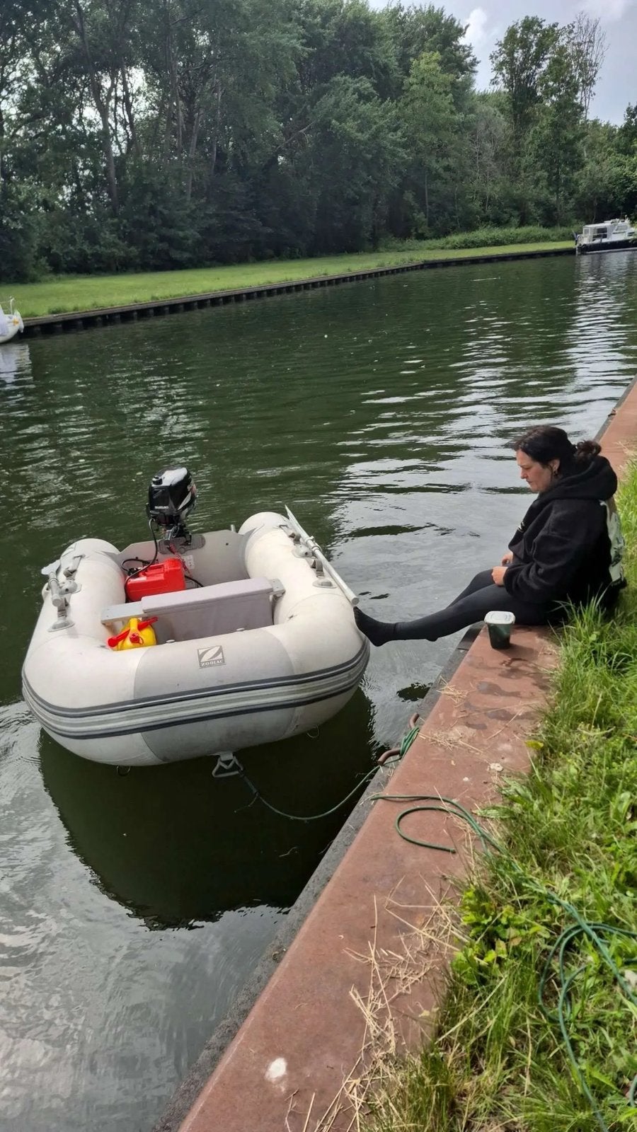 Zodiac rubberboot met buitenboordmotor, Ophalen, Gebruikt, Overige typen