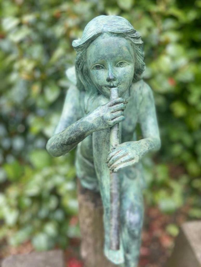 2 voor € 550. Zwaar massief bronzen beelden, elfjes, engelen, Tuin en Terras, Ophalen of Verzenden, Nieuw, Overige materialen