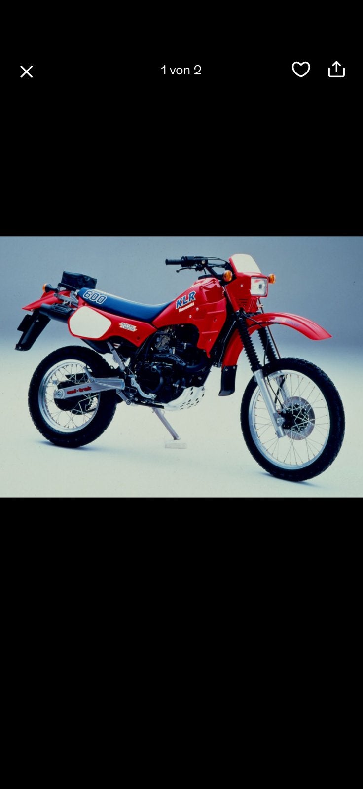 Klr 600 1985, Ophalen, Gebruikt