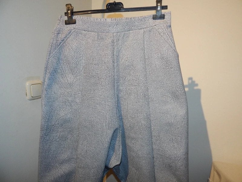 Elsewhere baggy broek laag kruis breuk print look M, Kleding | Dames, Maat 38/40 (M), Verzenden, Elsewhere, Wit