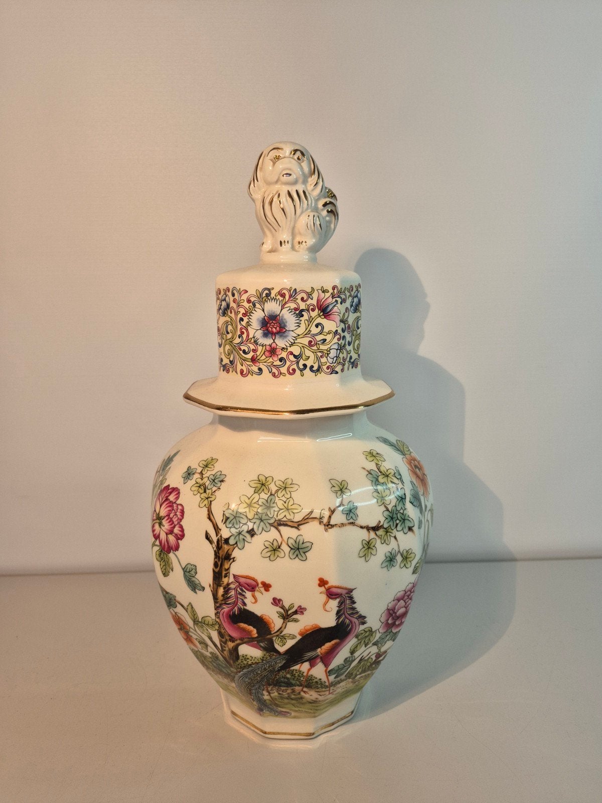 Carriers italiaanse gember pot met pauwen in chinese stijl, Ophalen of Verzenden