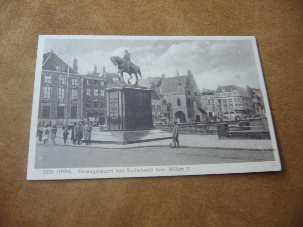RECLAME KAART FRANK RADEMAKER  -DEN HAAG  =  GEVANGENPOORT, Verzamelen, Ophalen of Verzenden, 1920 tot 1940, Ongelopen, Zuid-Holland