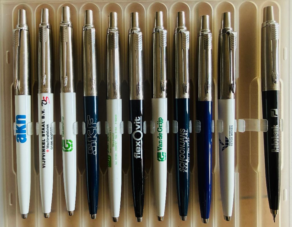 Parker Jotter 10 stuks balpen en 1 vulpotlood ~ NIEUW, Nieuw, Ophalen of Verzenden, Met reclame, Parker