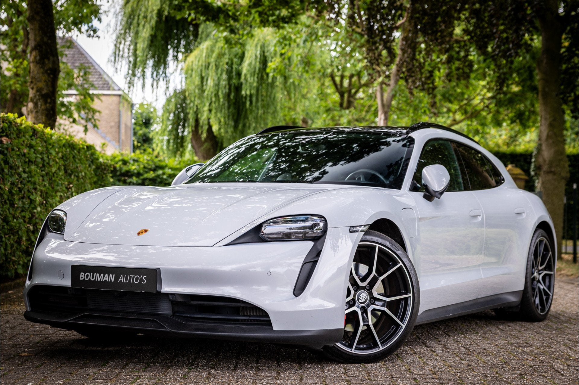 Porsche Taycan Sport Turismo 4S 93 kWh Panorama 21" Sport Ch, Auto's, Automaat, Dealer onderhouden, Zwart, 4 stoelen