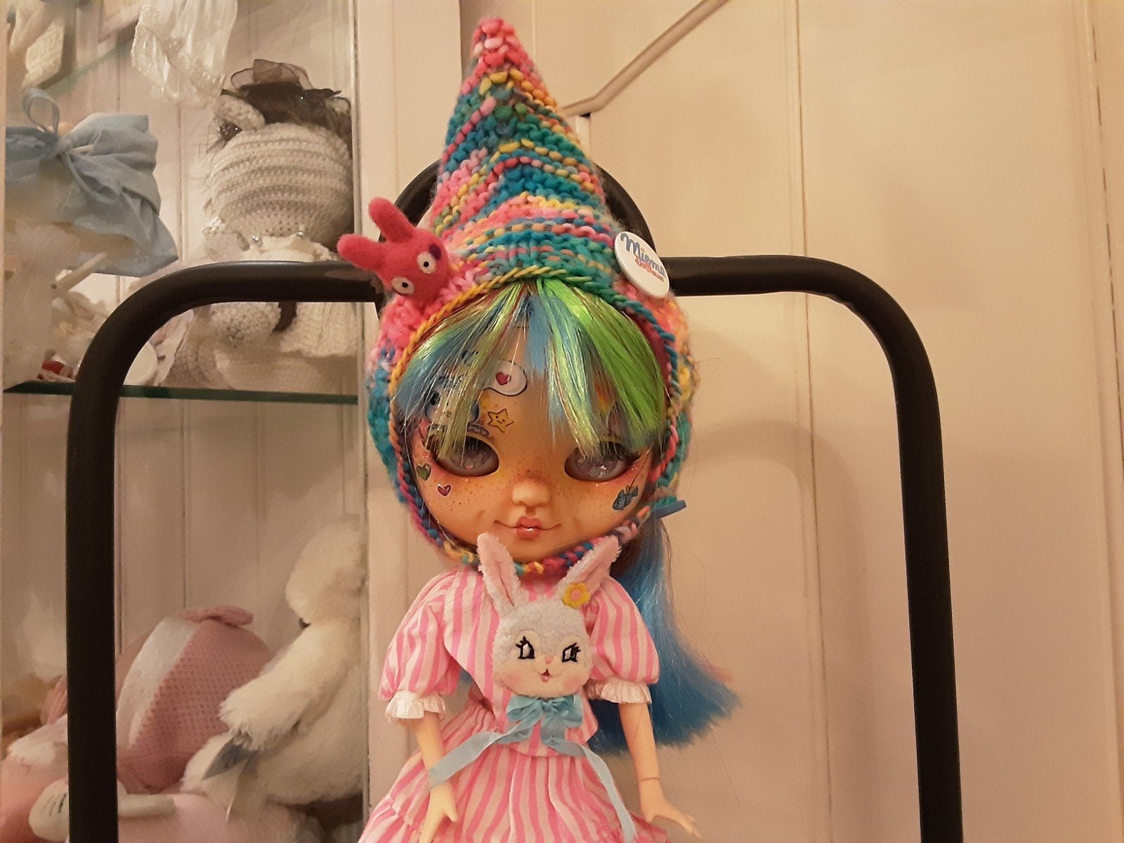 Unieke custom Blythe doll, Ophalen of Verzenden, Zo goed als nieuw, Pop