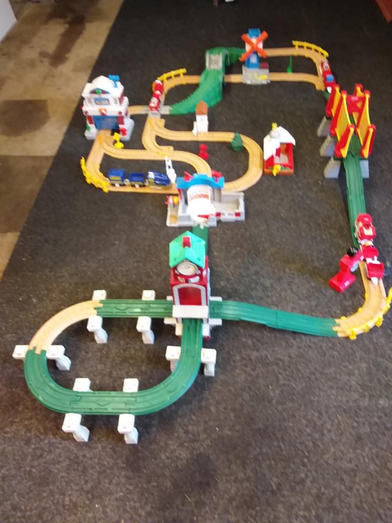 Grote Geotrax treinset zie foto's, Ophalen of Verzenden, Gebruikt, Speelset, Met geluid