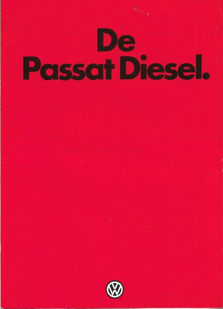 Folder De VW Volkswagen PASSAT Diesel, 1978 (NL)., Nieuw, Pon's Automobielhandel, Leusden, Ophalen of Verzenden, Volkswagen