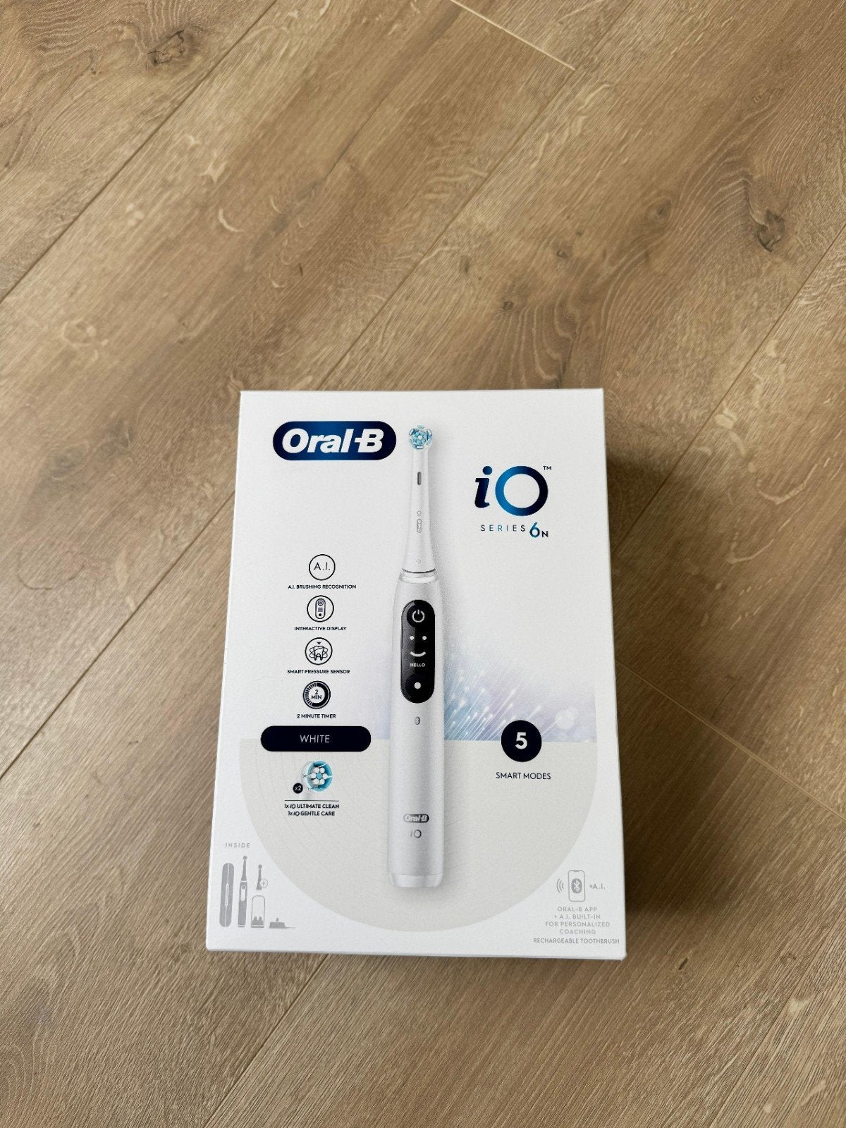 Oral-B iO Series 6N Wit, Sieraden, Tassen en Uiterlijk, Uiterlijk | Mondverzorging, Ophalen of Verzenden, Nieuw