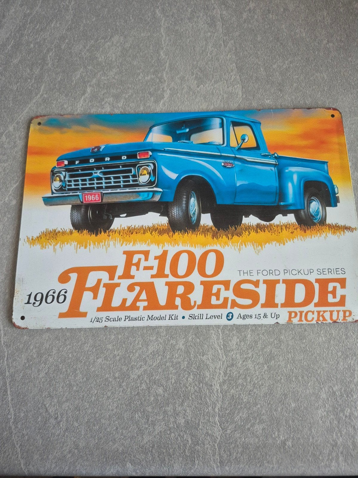 Vintage Ford F-100 Flareside Pickup Model Kit  bord, Ophalen of Verzenden, Nieuw